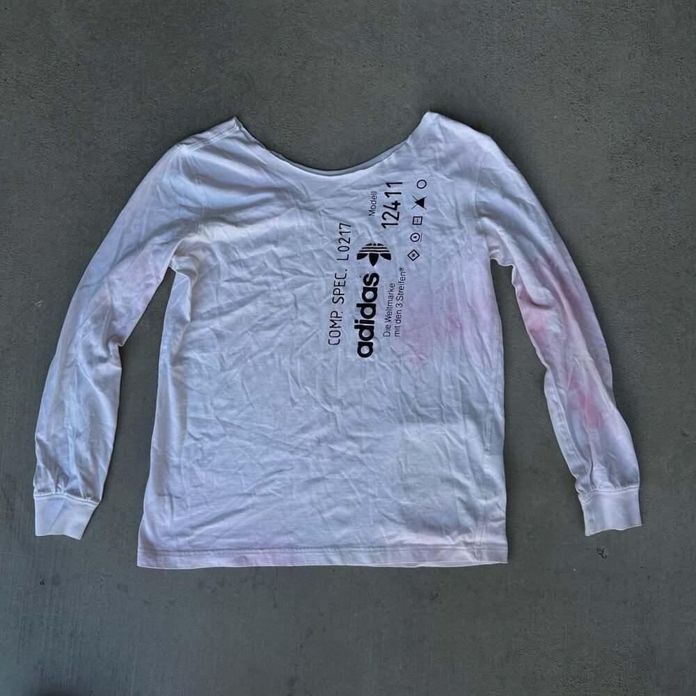 Adidas Originals by Alexander Wang Long Sleeve Graphic Tee Size M White